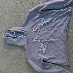 NASA cropped hoodie